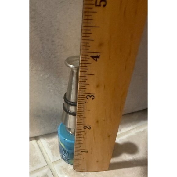 Murano Glass Wine Bottle Stopper With Multicolor Millefiori Design & Stainless S - Picture 8 of 9